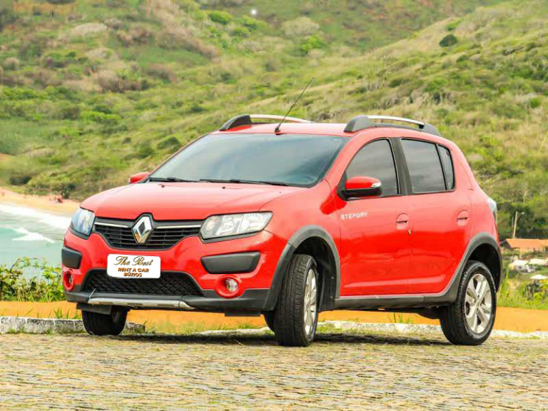 Renault Spedway Vermelho Praia de fundo